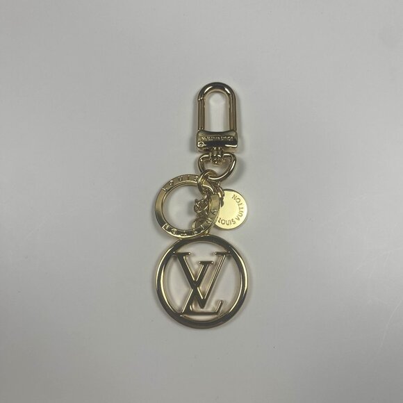 Louis Vuitton Gold Key Chain Bag Charm Porte Cles Circle M68000 - Picture 1 of 6